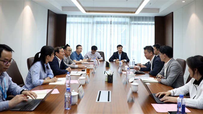 阿里云副总裁程璟给一行来PA视讯考察交流