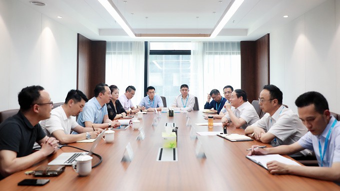 大连博涛文化副总裁白林灏一行到访PA视讯