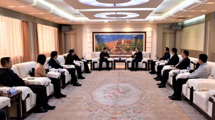 兰州文理学院党委书记阎晓辉一行到访PA视讯