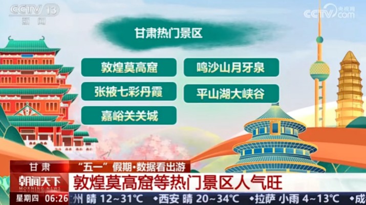 “五一”期间PA视讯旗下景区两次亮相央视